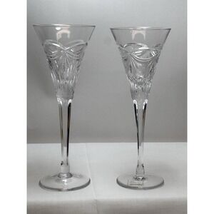 Noble Excellence 24% Lead Crystal Duchess‎ Champagne Flute 9 1/4"Romania